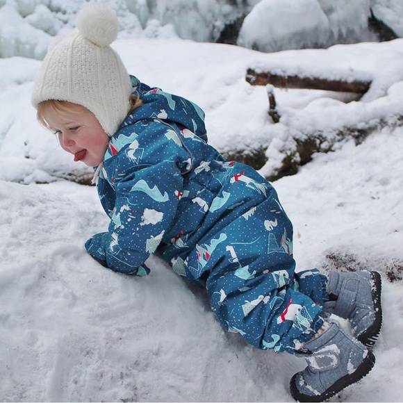 JAN & JUL Toasty-Dry Water-Resistant Winter Boots for Toddlers, Size 6, Grey - Picture 7 of 10